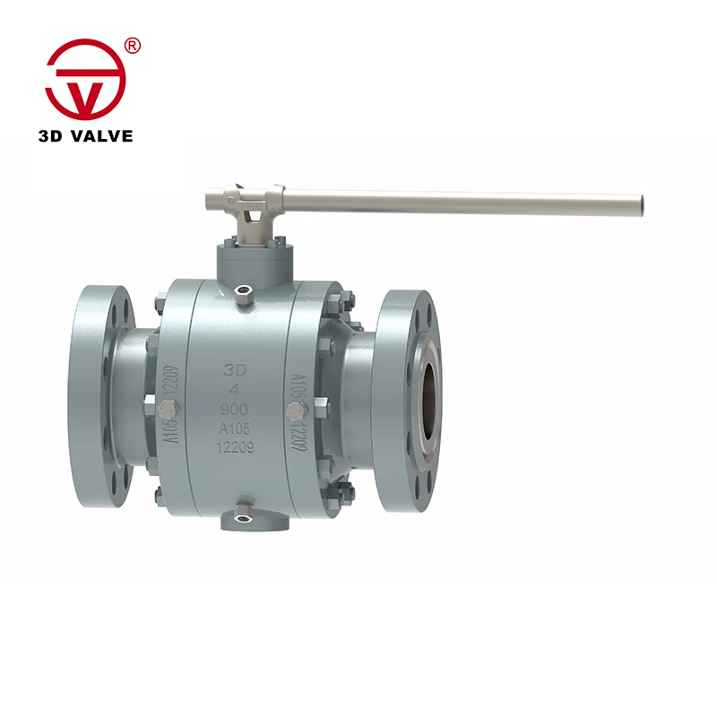 スリーピースフロッグスチールトラニオンボールバルブ